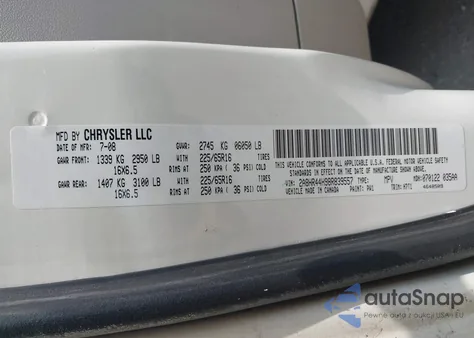 2010 Chrysler Town & Country Touring z USA, uszkodzony, nr VIN 2A4RR5D19AR183350